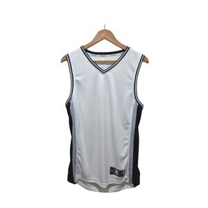 NWOT Fanatics NBA Basketball‎ Jersey Sleeveless Tank Top White Gray Black Small